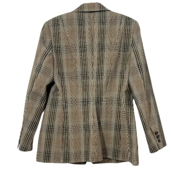 Theory Faringdon Blazer Jacket Check Size 12 Pre-Loved - Picture 4 of 5